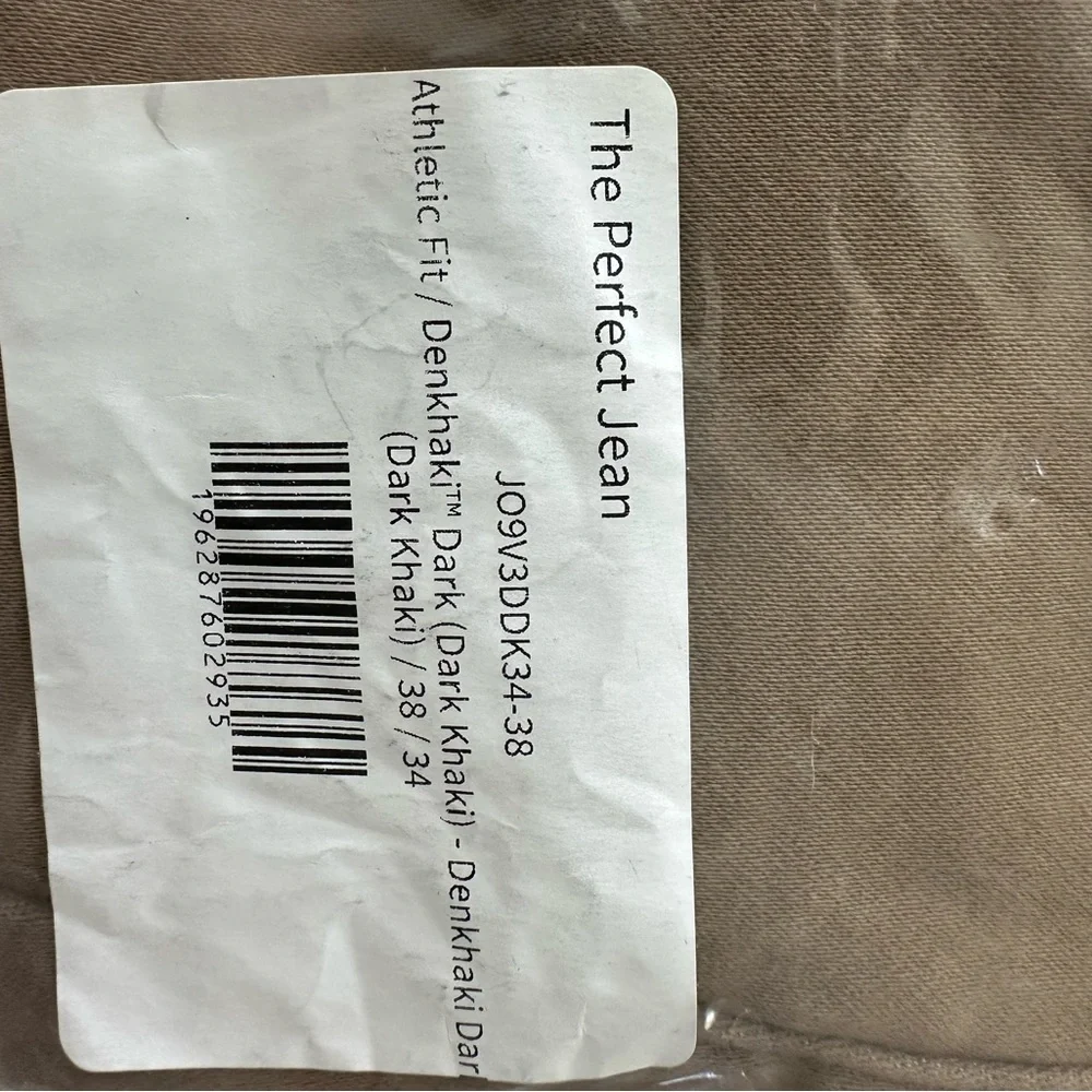 NWT The Perfect Jean Men's Classic Tan Straight Jeans stretch 38 x 34 Tall - Picture 9 of 9